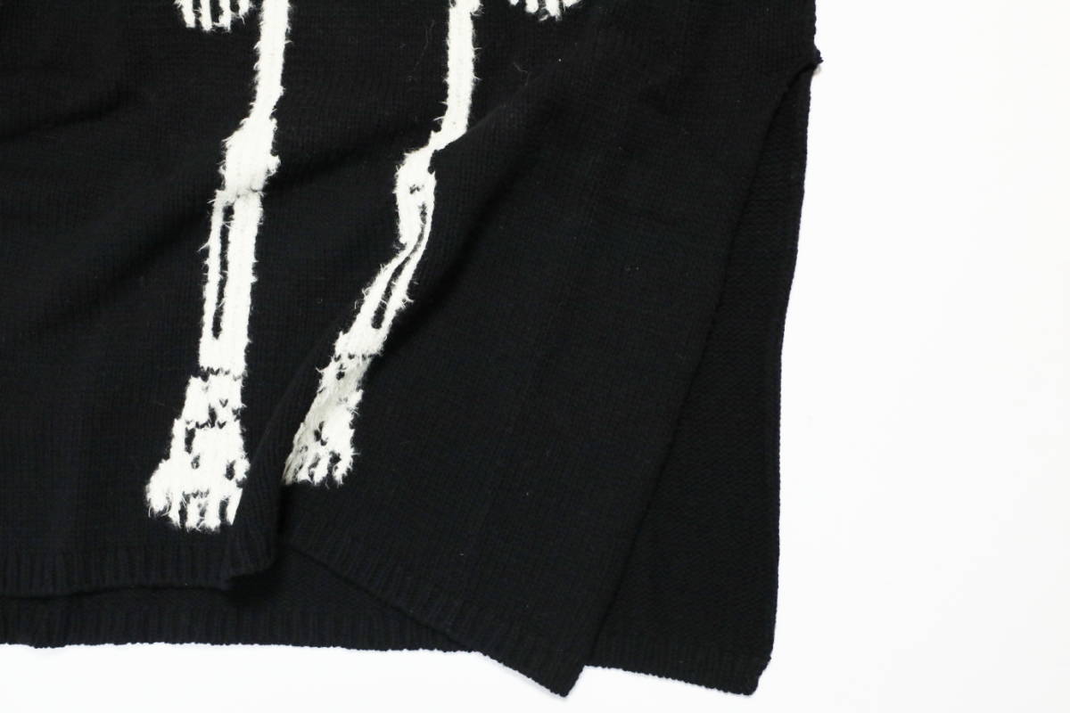 スカルロングニットタートルセーター ヨウジヤマモトプールオム YOHJI 