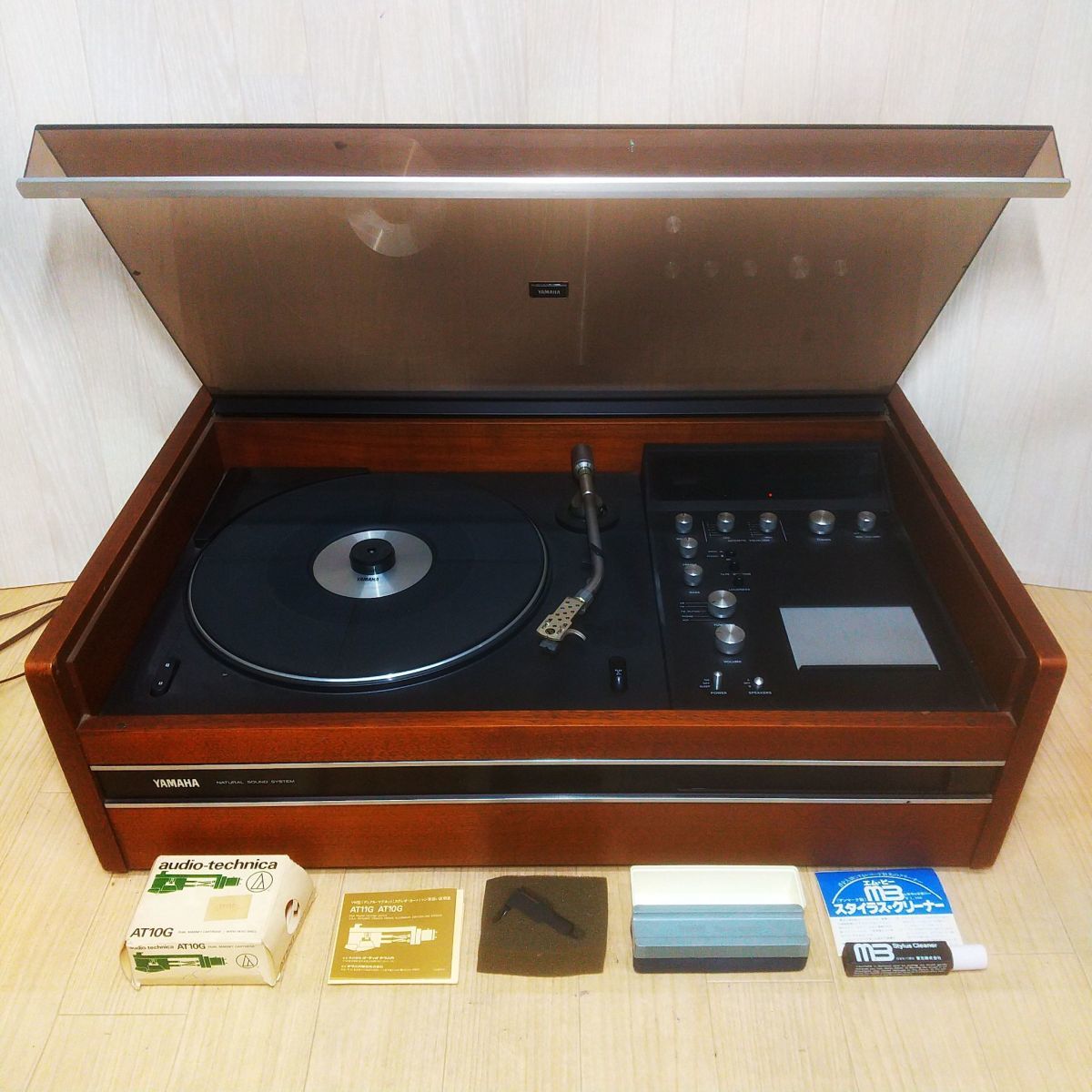 格安，限定SALE J606-U31-10 YAMAHA ヤマハ NSシリーズ MS-5 ターンテーブル レコードプレーヤー 交換用レコード針/クリーナー付き 通電確認済み ⑥(ヤマハ)｜売買されたオークション情報、yahooの商品情報をアーカ ヤマハ