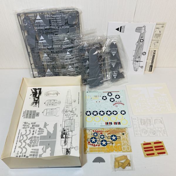 【送2L】1円～未組立 アキュレイトミニチュア ACCURATE MINIATURES B-25C/D ミッチェル 1/48 Mitchell ジャンク_3