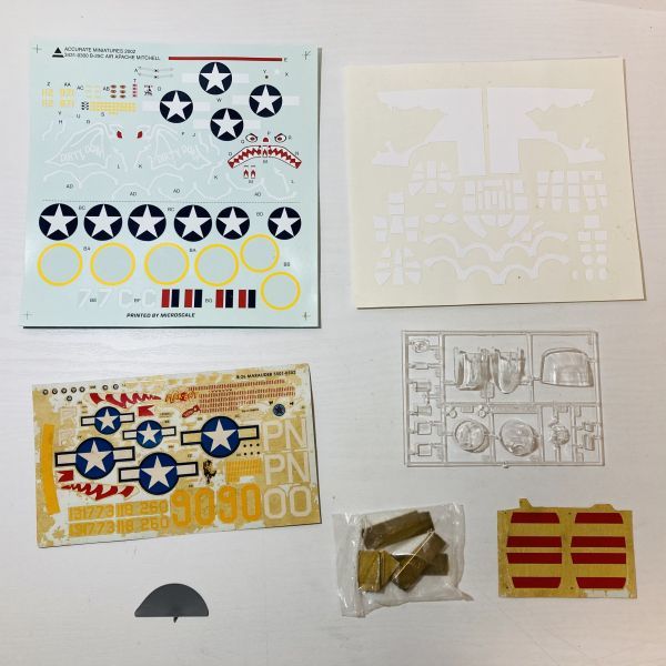 【送2L】1円～未組立 アキュレイトミニチュア ACCURATE MINIATURES B-25C/D ミッチェル 1/48 Mitchell ジャンク_4