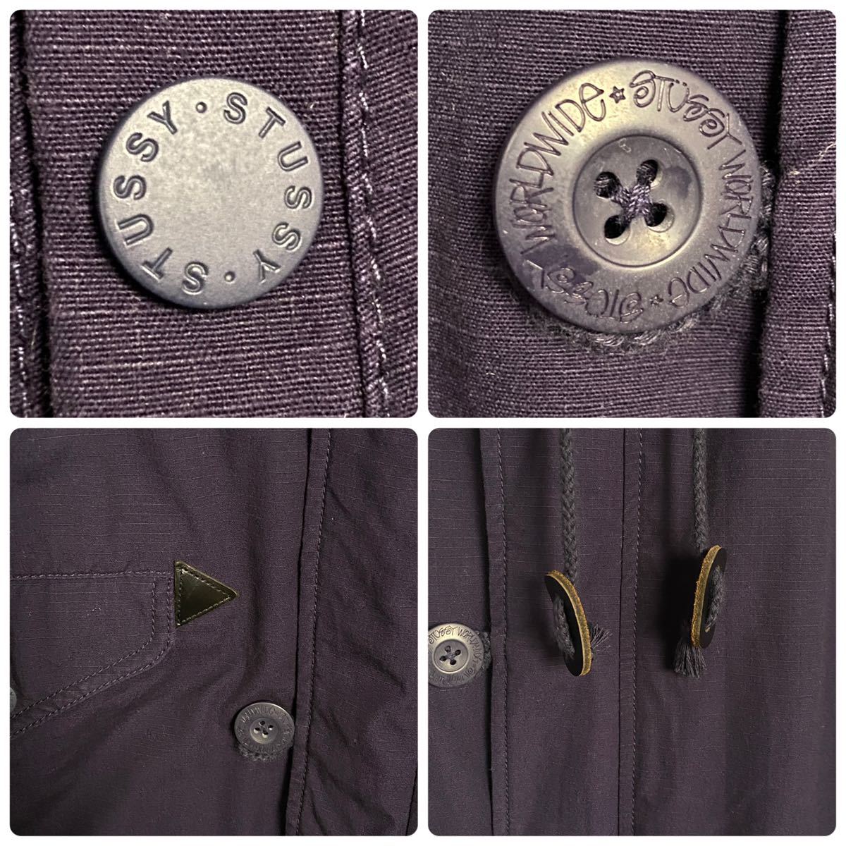 STUSSY リップストップ ミリタリー コート ステューシー MA-1 N-3B 