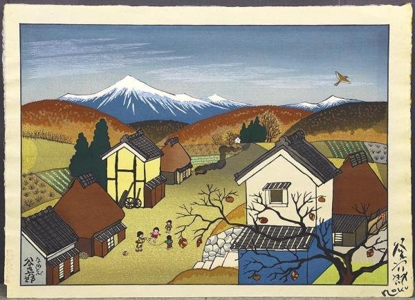 Yahoo!オークション - 谷内六郎「なわとび」木版画 絵画買取・販売の