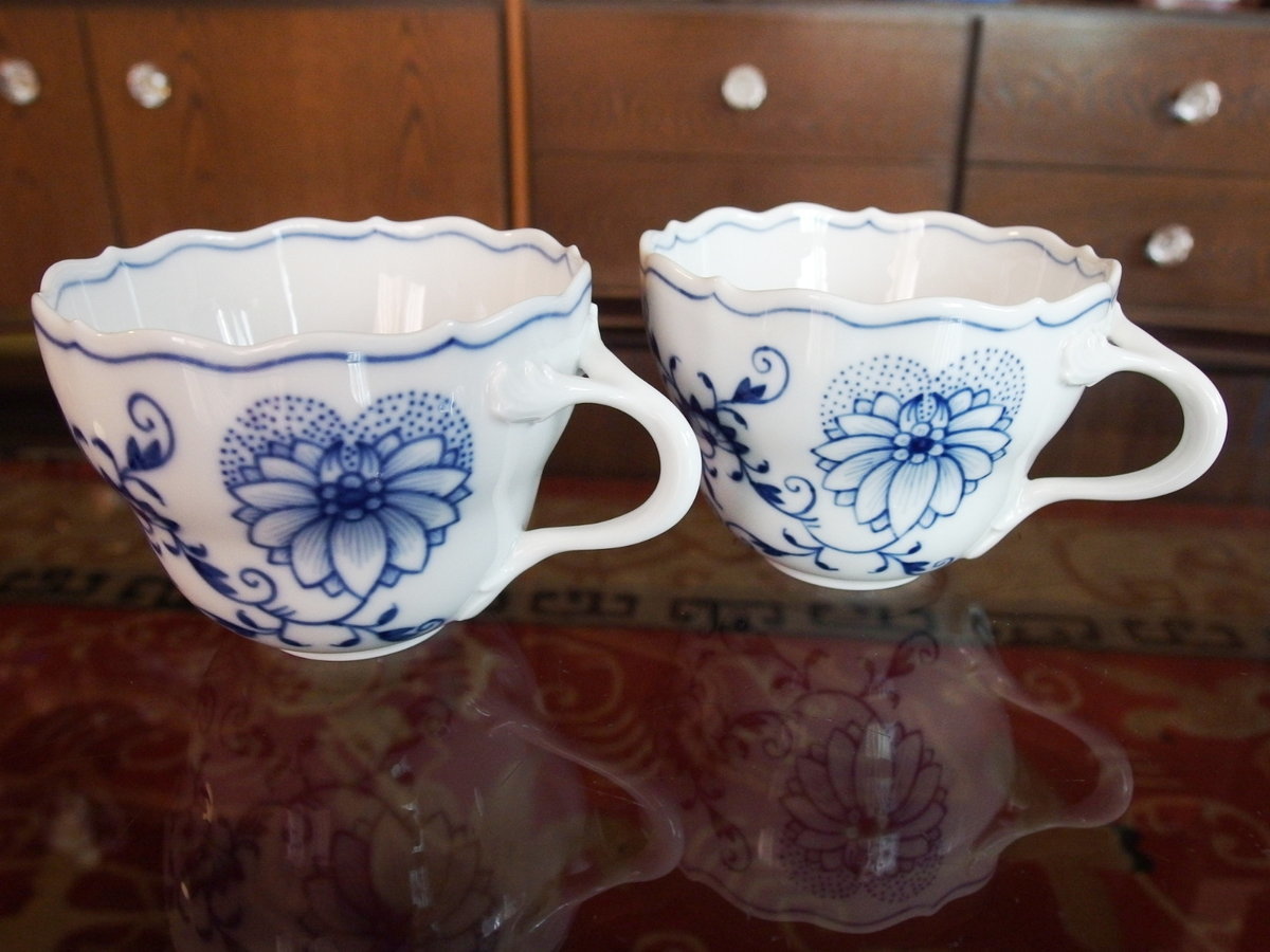 マイセン青い花 マイセン コーヒーカップ 花 Meissen マイセン MEISSEN