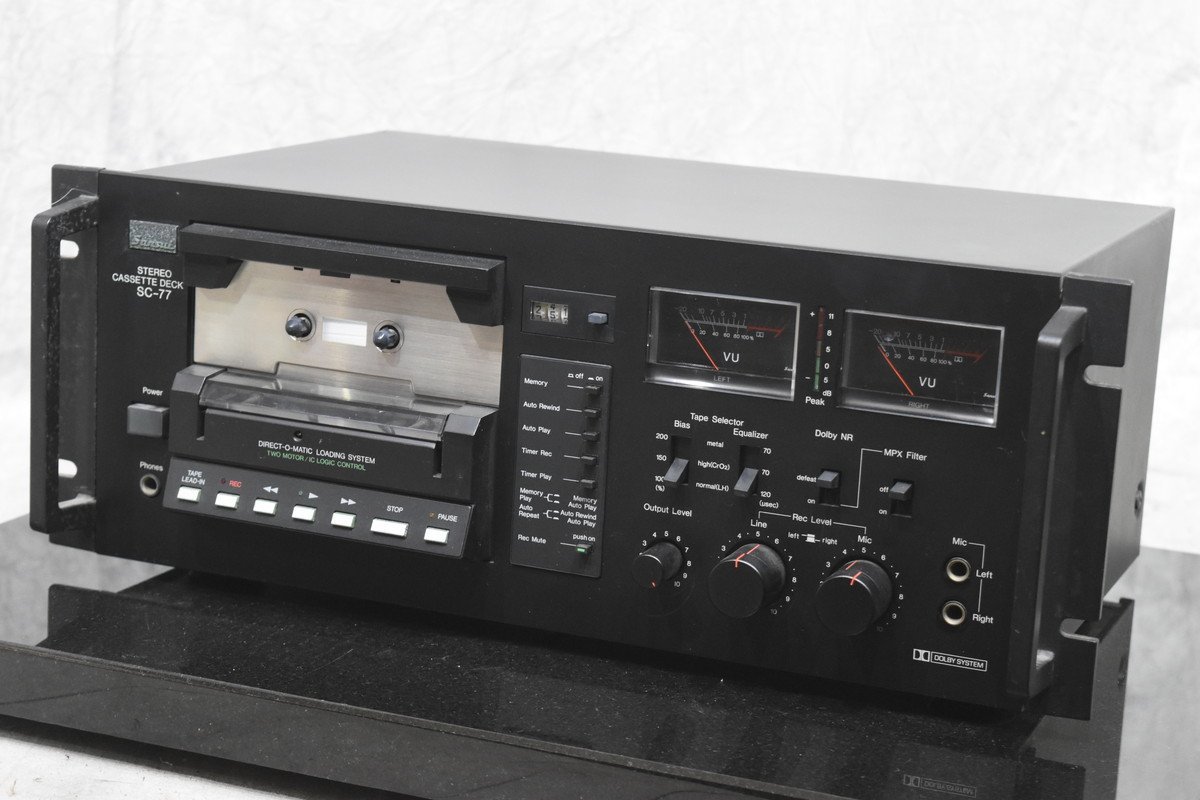 SANSUI SC-77 サンスイ カセットデッキ ステレオカセットデッキ