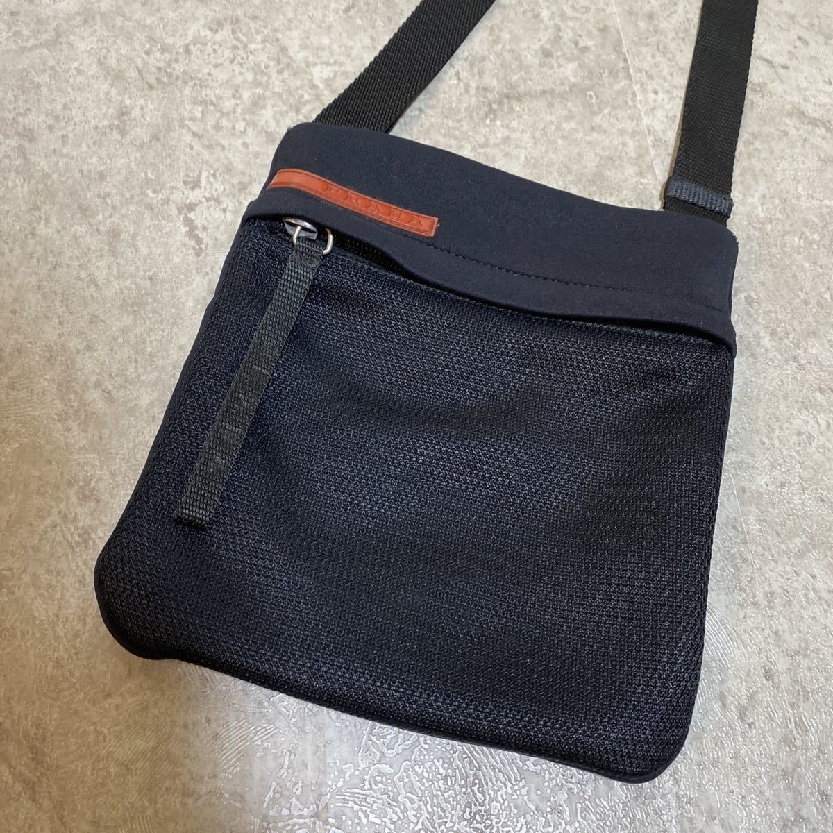90s 00s vintage archive prada sport body bag mesh shoulder bag
