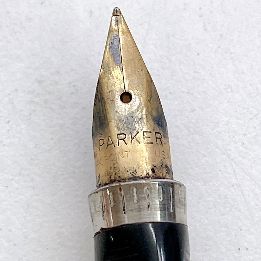 パーカー PARKER 万年筆 0 14K USA IN MADE ゴールドペン先 Cluster