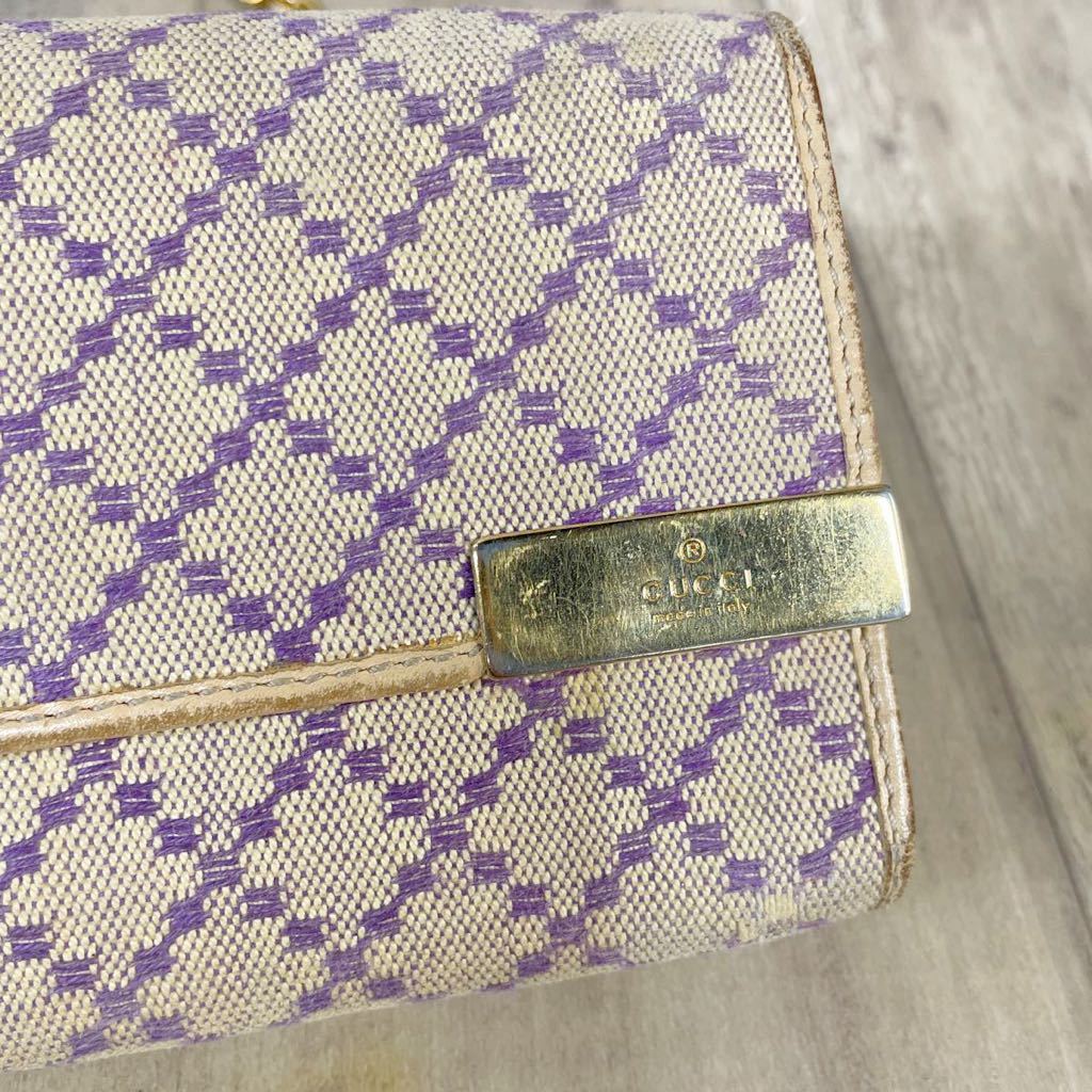 GUCCI グッチ チェーンウォレット 長財布 総柄