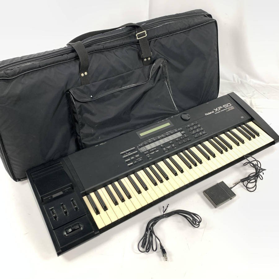 Roland ローランド XP-50 シンセサイザー ペダル/ソフトケース付き☆現状品