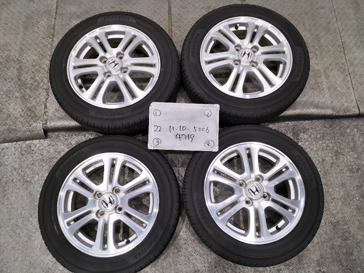 【ホンダ】N-BOX (JF1.2) 純正スチールホイール 14x4.5J 4-100 +40 ハブ56☆4本セット 30424-10 検)N-WGN N-ONE N/ N-BOX &frasl; 純正 R06⁄12⁄05-7) +45 +40