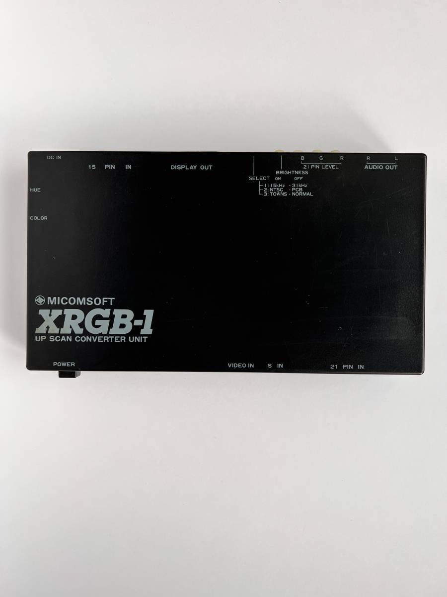 マイコンソフト アップ・スキャンコンバーターユニット XRGB-1 箱説明