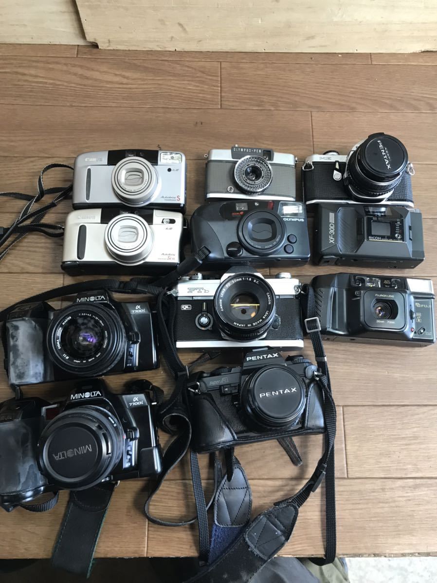 フィルムカメラ まとめて Canon Autoboy / Pentax ESPIO 他 9台 動作