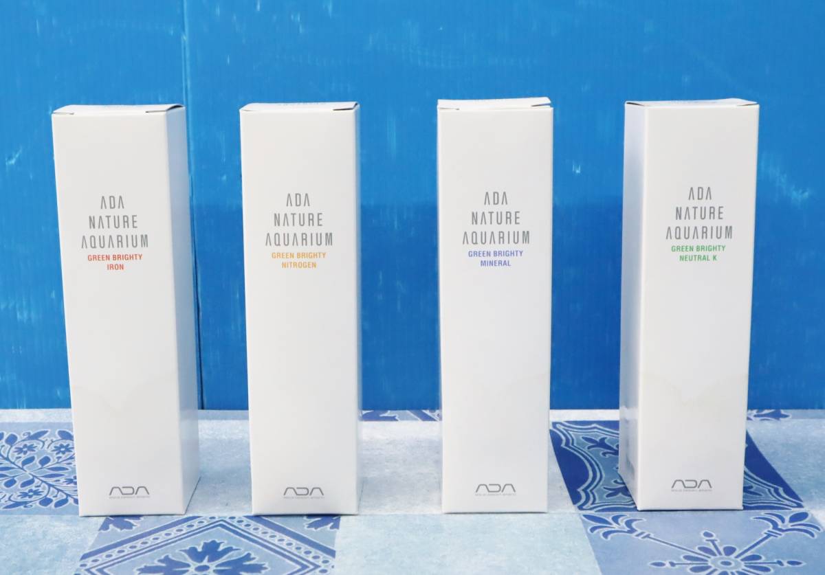 ◇ 4種セット｜グリーンブライティ 300ml ｜ADA アイアン ニトロ