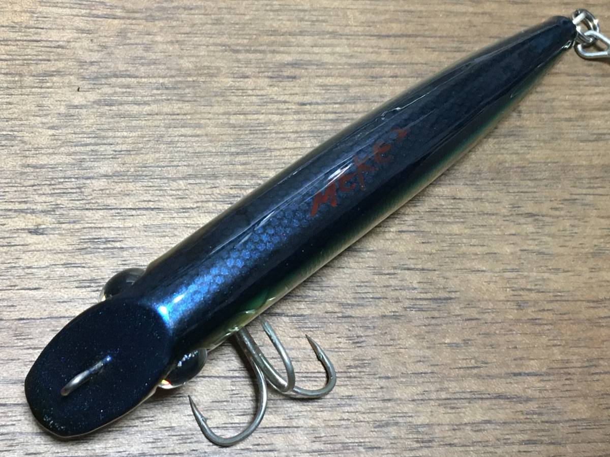 ミラクルワークス ウッド メケメケ フラッツ オリカラ シーバス ブルー