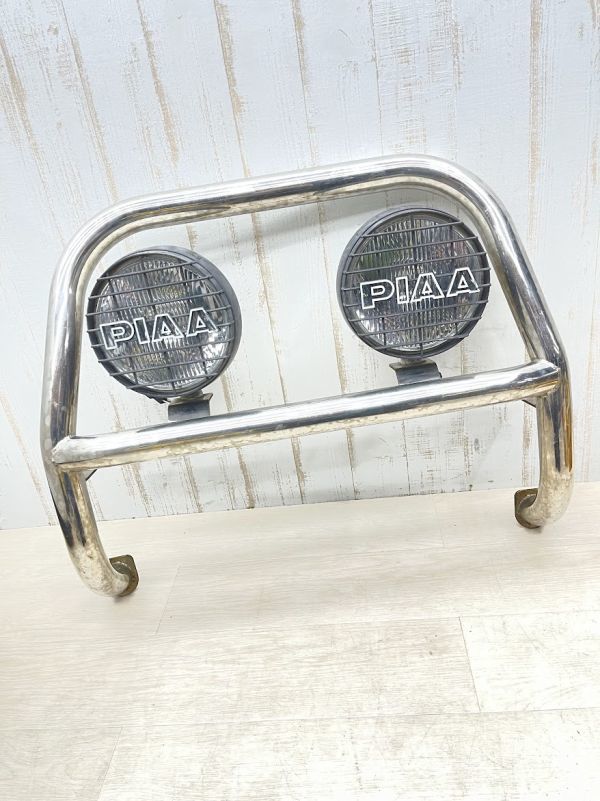 三菱 パジェロ？ グリルガード ステンレス製 PIAA フォグランプ 190φ フロントガード バンパー JB PRO LIMITED 外装パーツ 4×4 即日配送