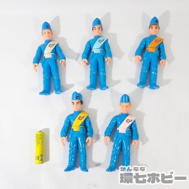 サンダーバード 国際救助隊セット BANDAI ソフビフィギュア - 当時物