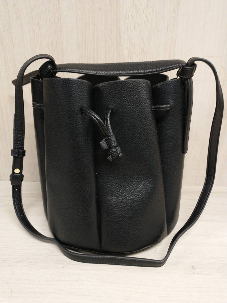 POLENE ポレーヌ ショルダーバッグ レディース ブラック 底鋲 Made in 
