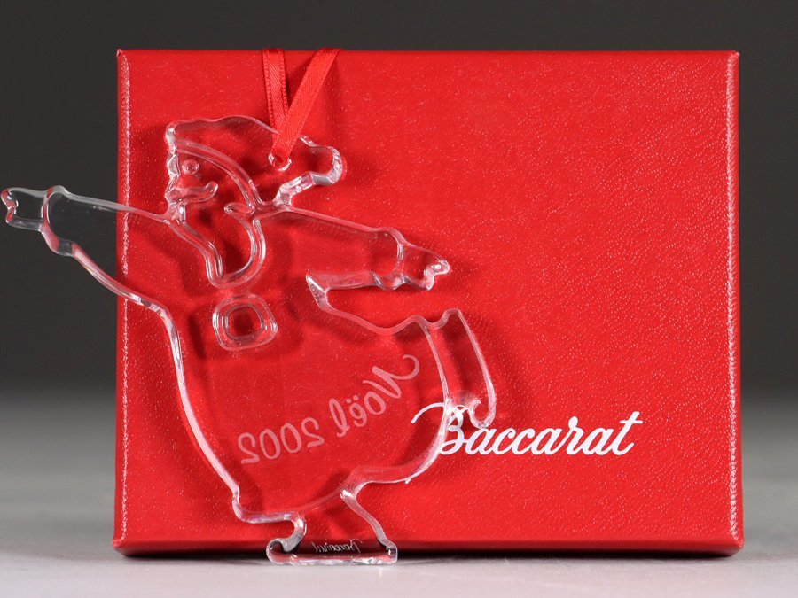 本物税込バカラ サンタクロース クリスタルオーナメント【Baccarat