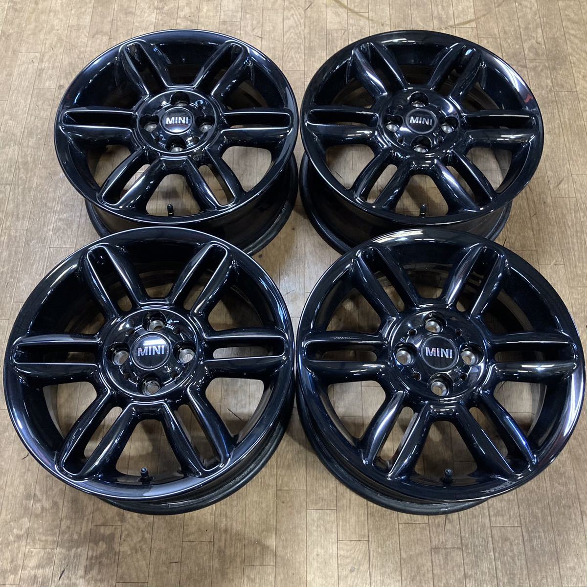 C879 BMW MINI純正 6.5J 16インチ 4H 100 +48 4本 ミニ R56 中古アルミ 