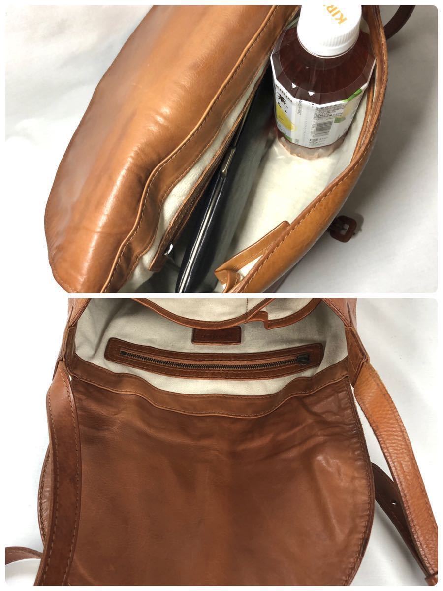 美品☆ゲンテン genten ナチュラ感たっぷり ミニショルダーバッグ 