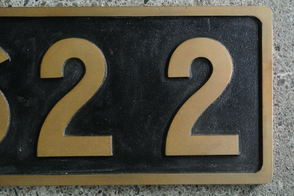 SL 蒸気機関車 C622 宮崎製作所製 ナンバープレート 検】鉄道砲金 