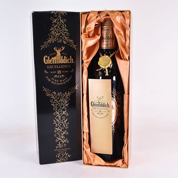 1円～☆古酒☆グレンフィディック 18年 エクセレンス ＊箱付 700ml/1