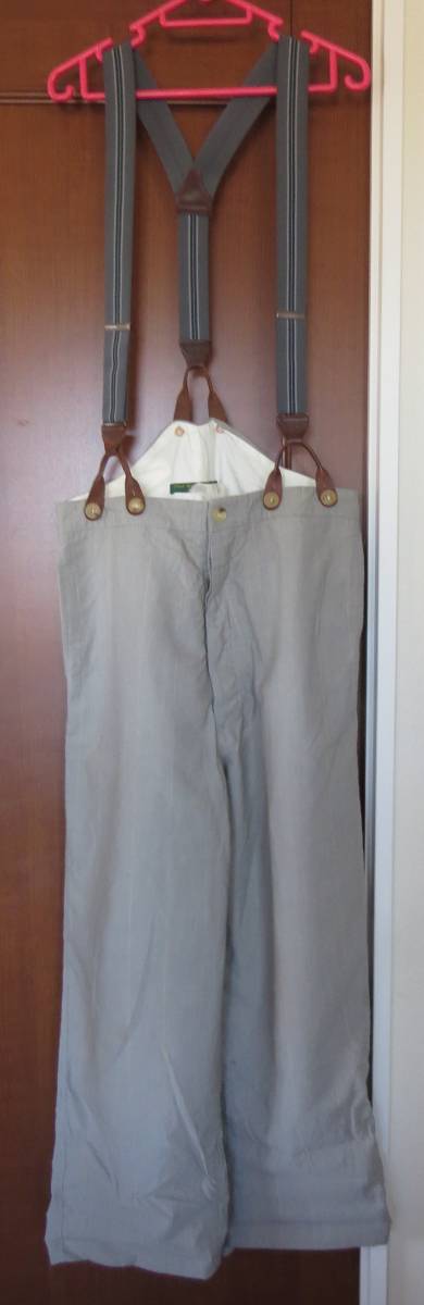 PAUL HARNDEN Shoemakers ポールハーデン サスペンダーパンツ サイズXS　１００％ウール・コットン