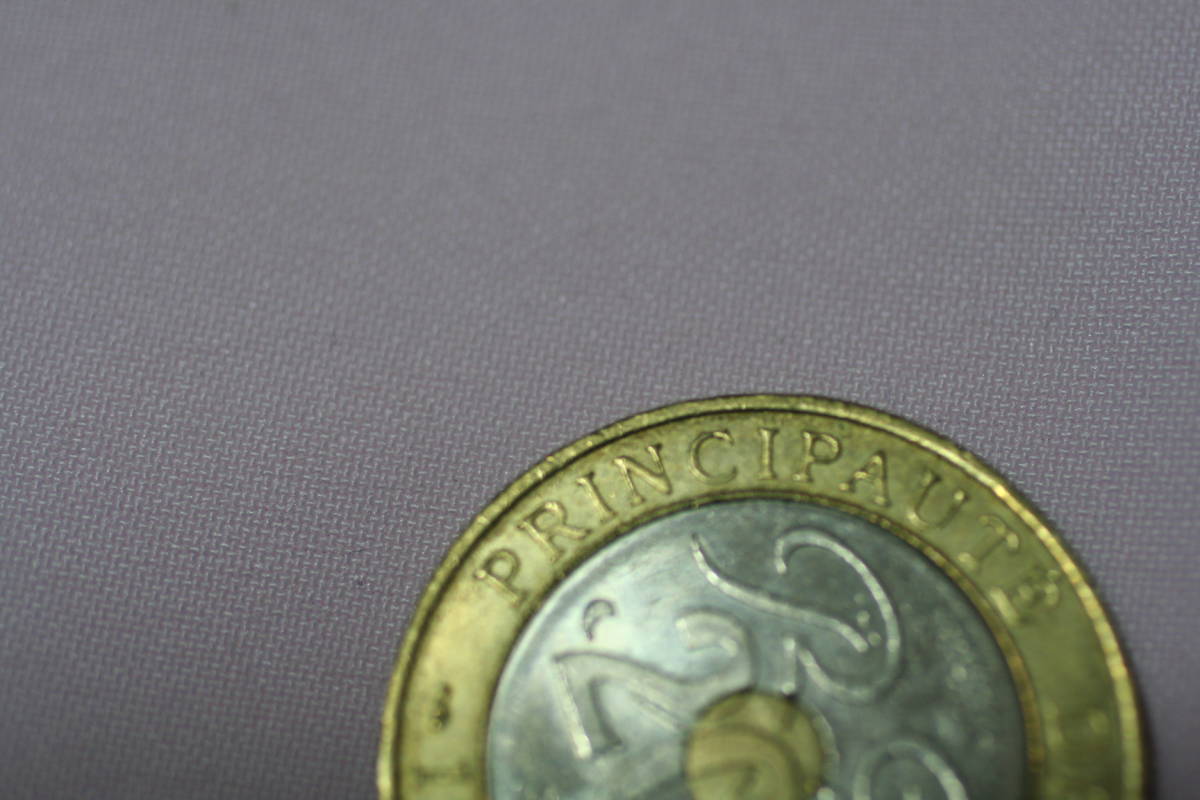 モナコ 20フラン貨幣 王宮の図柄 1992年発行 ほとんど未使用の美品 
