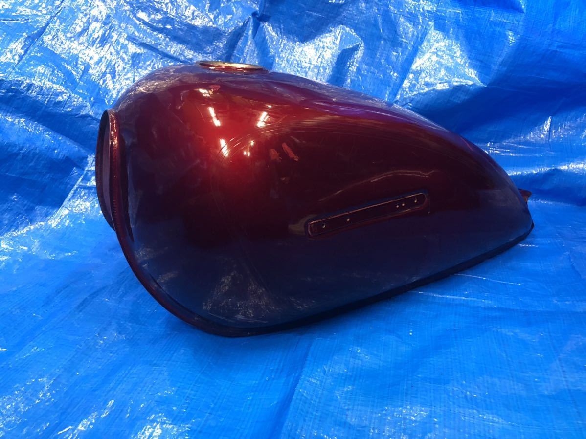スズキ GN125H 純正タンク 赤 ワインレッド 中古 SUZUKI 修復素材や