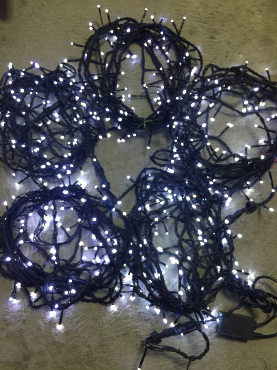 安い，本物保証 クリスマス イルミネーション LED 約50m 10ｍ5本 約500球 ホワイト コントローラー付き 稼働品 防雨型屋外用 ストレート ＡＣ100Ｖ(500球～)｜売買されたオークション情報、yahooの商品情報をアー ストレートライト