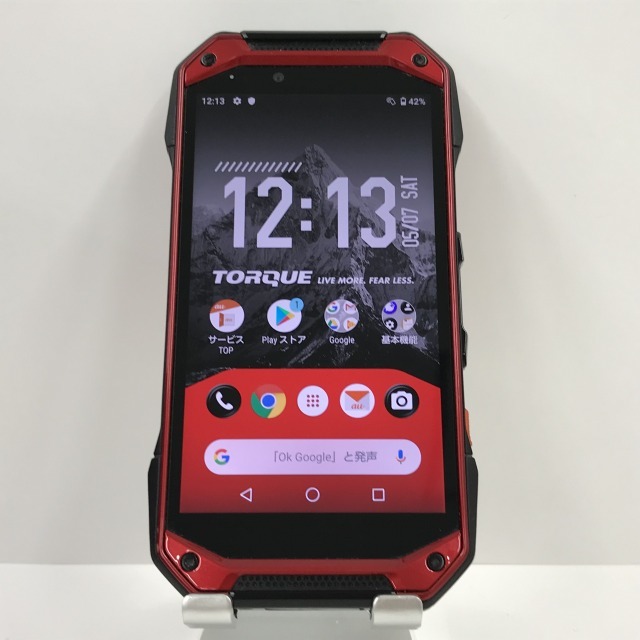 TORQUE G04 KYV46[64GB] au レッド【安心保証】 良品】TORQUE G04 64GB