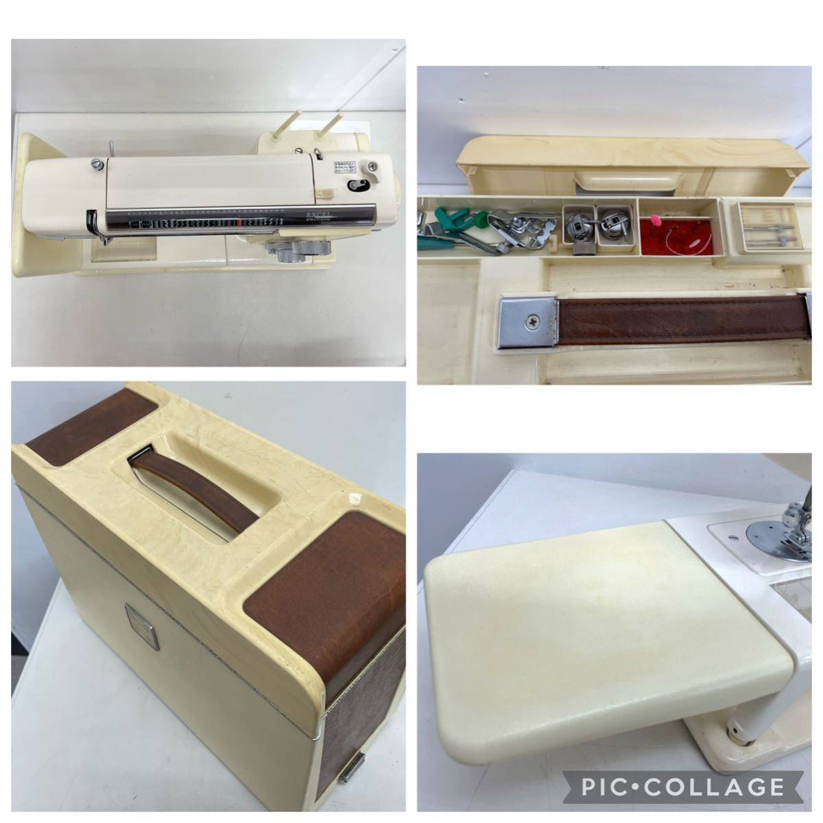 キ-5) JANOME ジャノメ ミシン EXCEL electronic MODEL 815 足踏み 