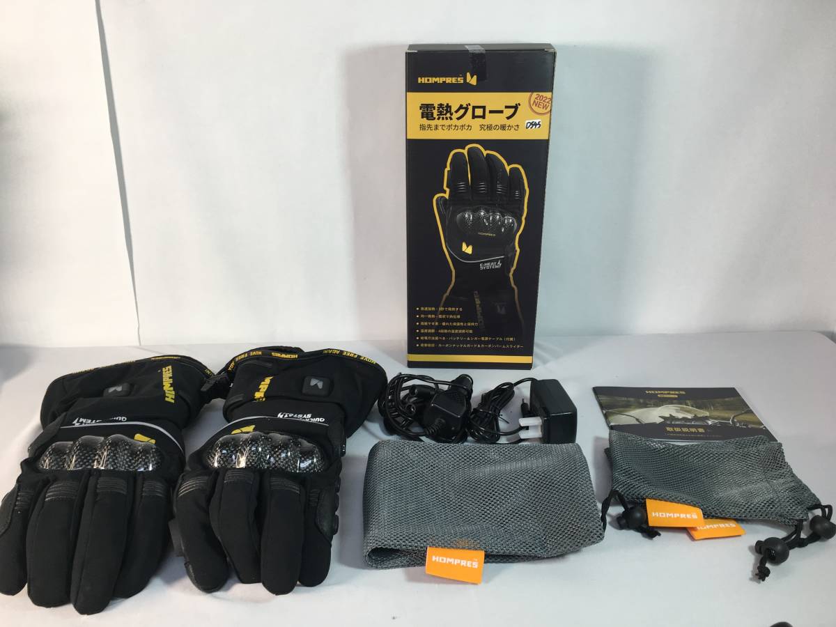 電熱グローブ Hompres : バイク用 全体PU革電熱グローブ 2025年 