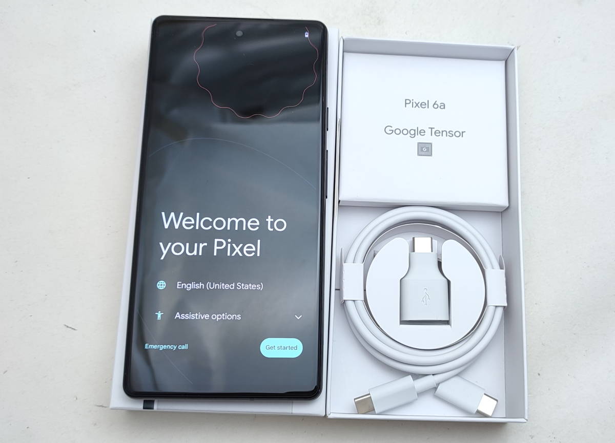 Google Pixel 6a 128GB チョーク au版SIMフリー ◯判定 美品中古