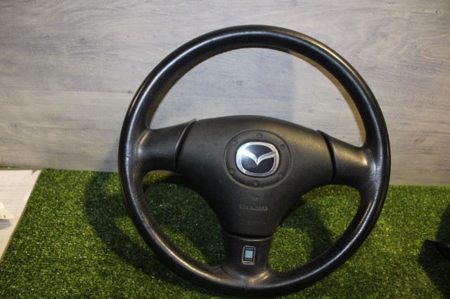 マツダ ロードスター NB6C ハンドル ステアリングホイール ナルディ 取付部OK マツダ純正 GE8K-32-980C 216106