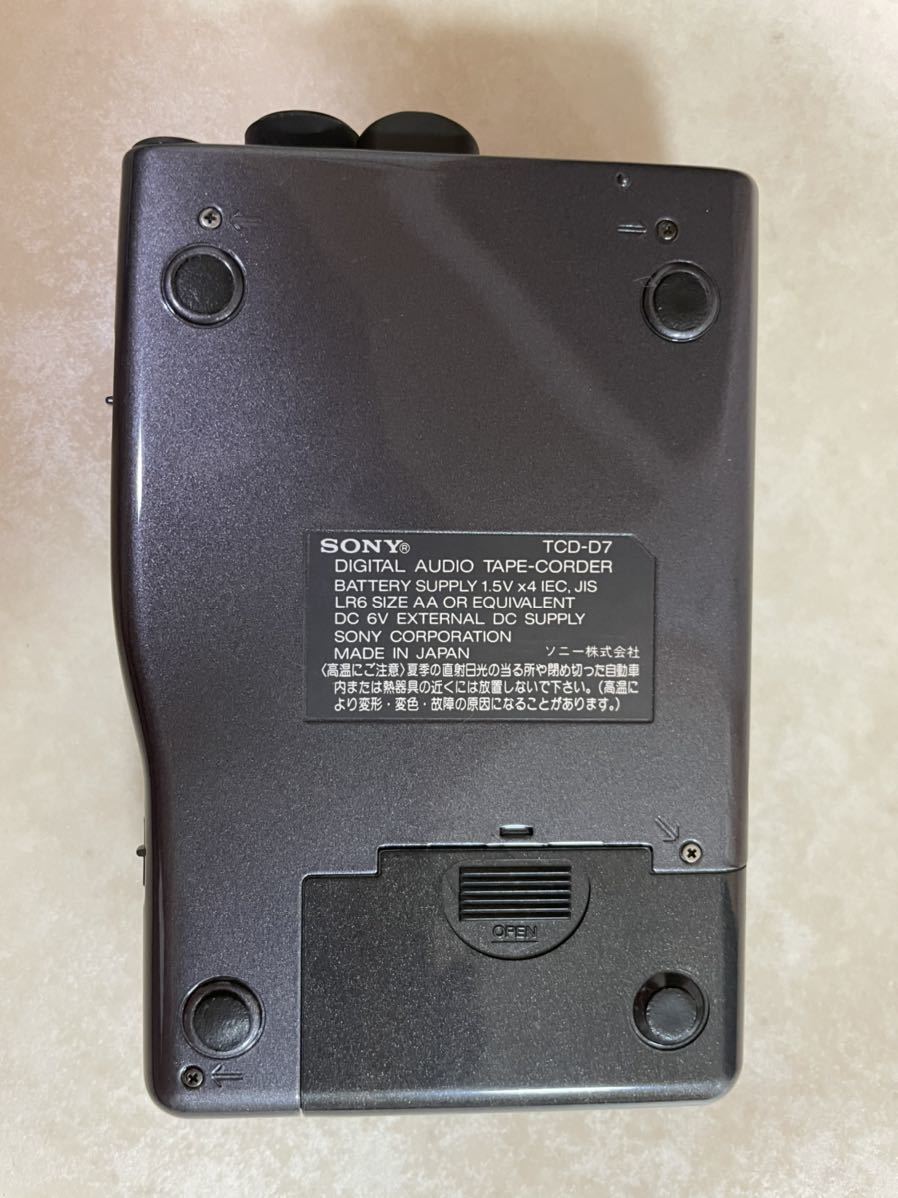 SONYソニー DAT WALKMAN TCD-D7 現状品ジャンク TCD-D7 SONY DAT 本体