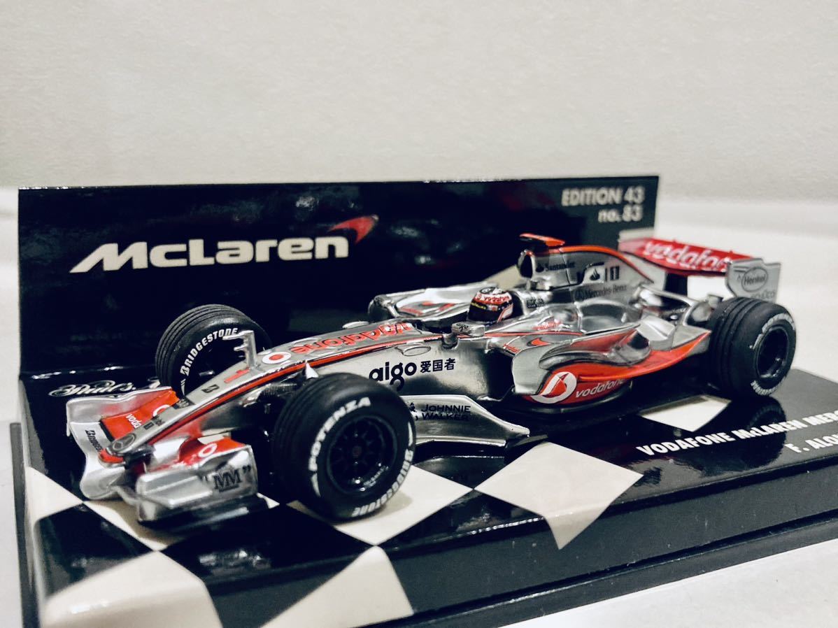 【高品質，得価】 1/43 Minichampa マクラーレン メルセデス MP4-22 #1 F.アロンソ 2007(レーシングカー)｜売買されたオークション情報、yahooの商品情報をアーカイブ公開 - オークファン レーシングカー