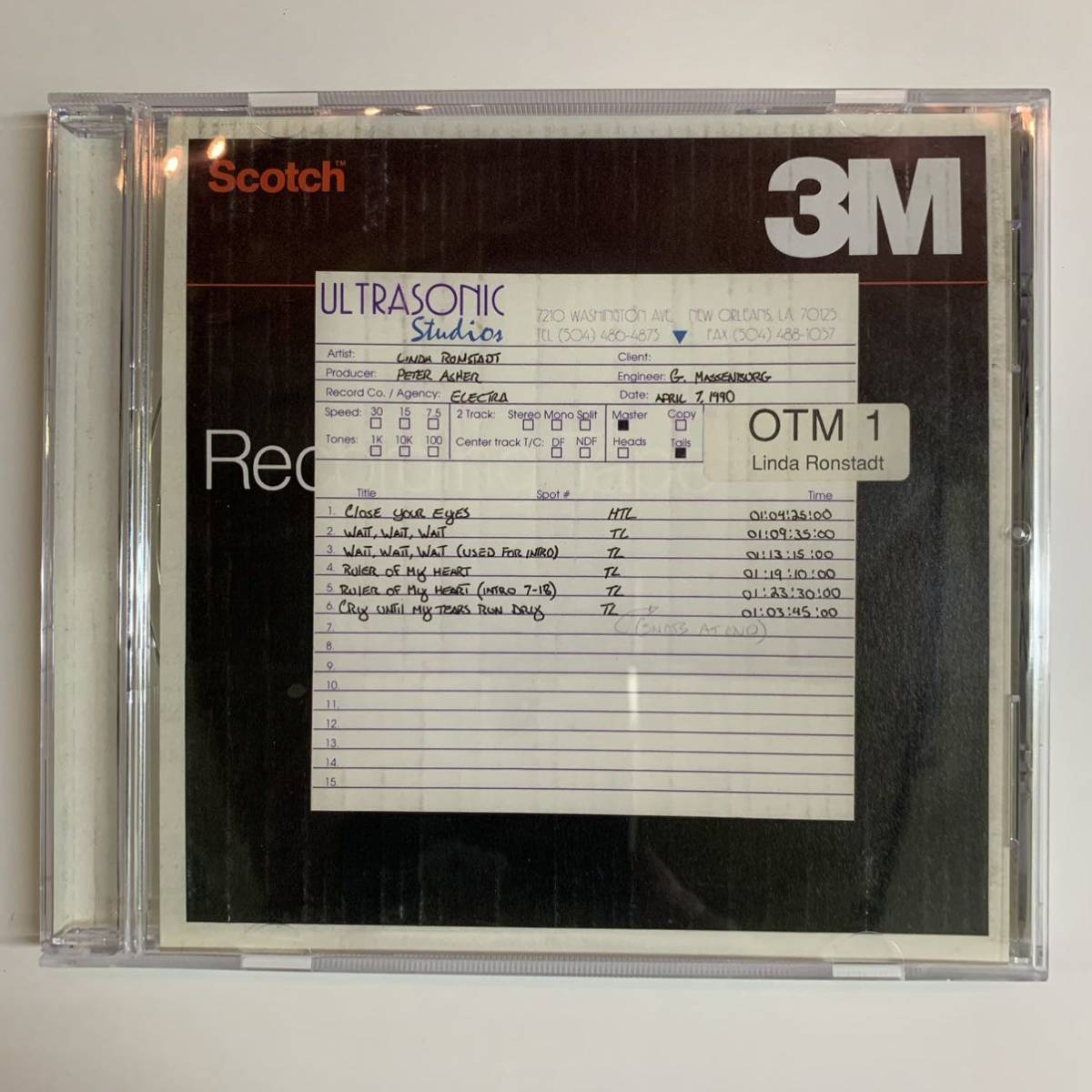 【品質保証，格安】 LINDA RONSTADT / ULTRASONIC STUDIO CD Mid Valley Recordsオリジナル 盤(その他)｜売買されたオークション情報、yahooの商品情報をアーカイブ公開 - オークファン L