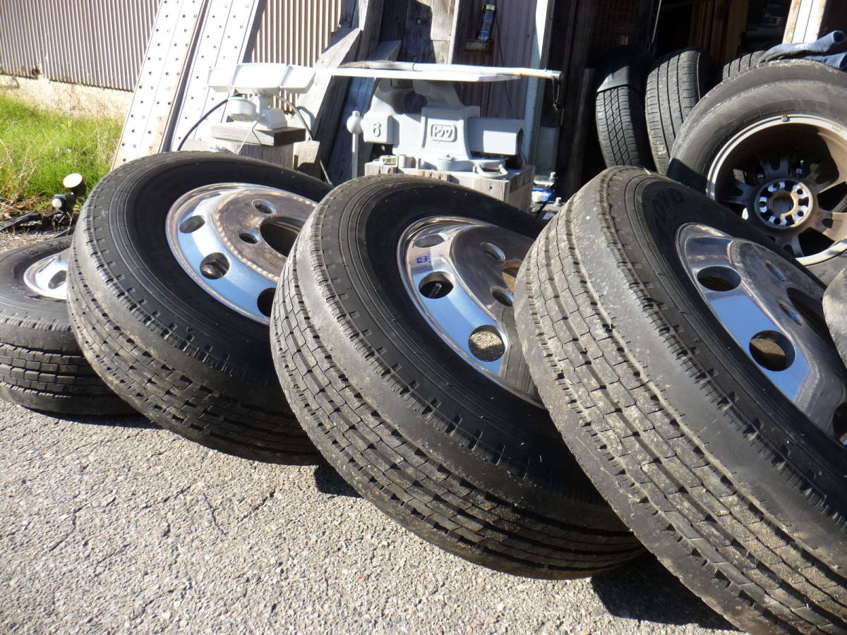 トヨタ コースター用 アルコア アルミホイール 6本セット 石川県から トヨタ コースター用 アルコア アルミホイール 6本セット 石川県から