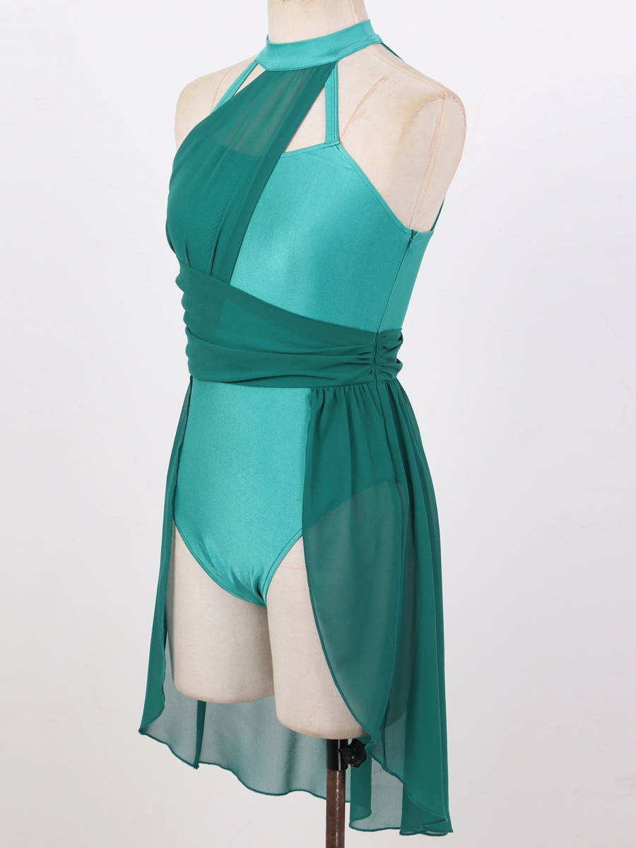 【試着のみ美品】unoa レオタード MS グリーン 花柄 ノースリーブ バレエ 試着のみ美品】unoa レオタード MS グリーン 花柄 ノースリーブ バレエ