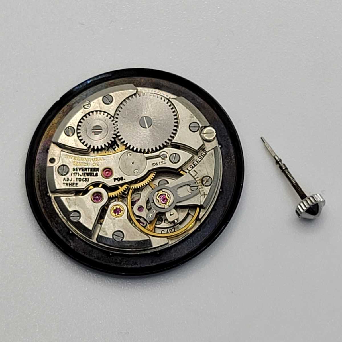 IWC ムーブメント C.402 手巻き リューズ 文字盤 針付 IWC Cal.402 手巻き
