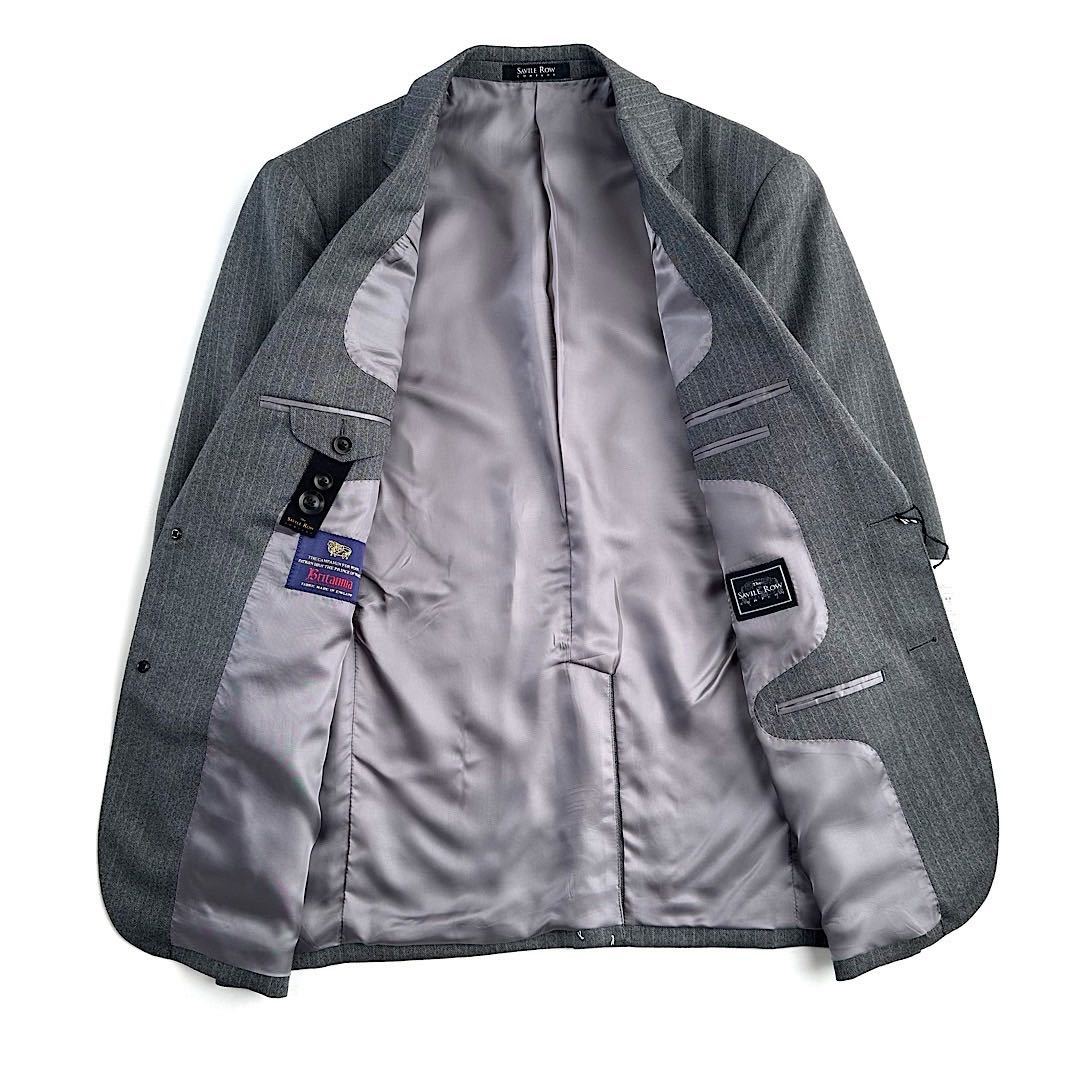 50】新品*秋冬『BE6』The SAVILE ROW×BRITANIA*英国製生地ウールスーツ 
