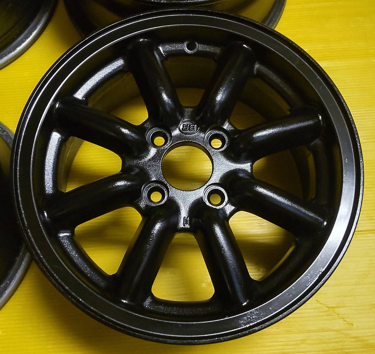 4本セット BR ブラックレーシング 14×6J+40 PCD100/4H ハブ約59mm 半 