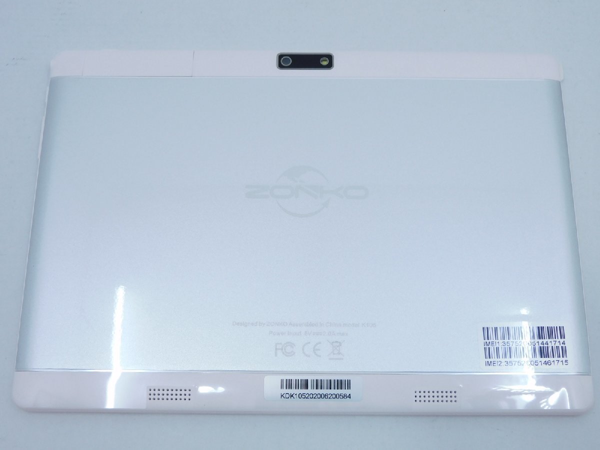 B174T448] ○【未使用】ZONKO K105 10インチ Androidタブレット 3G