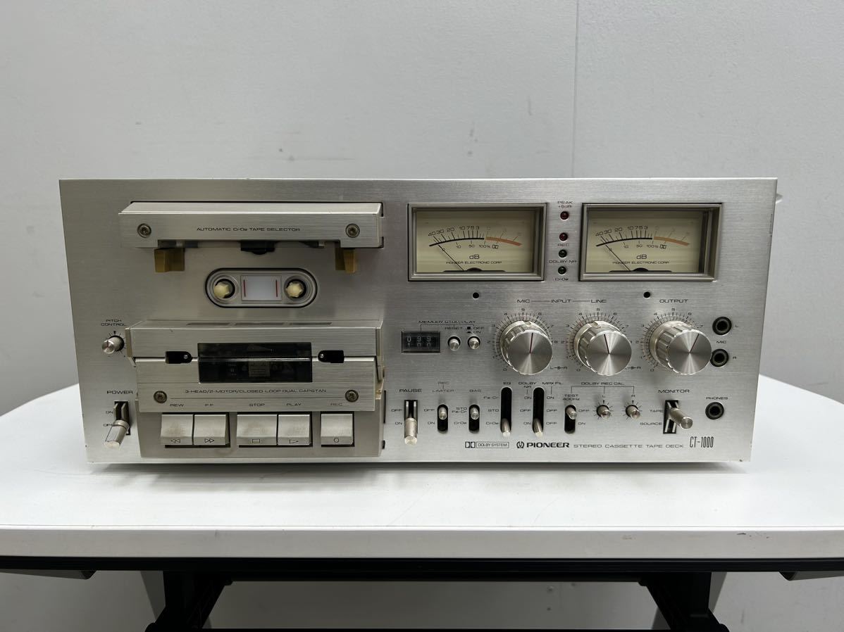 通電OK☆Pionner パイオニア CT-1000 ステレオカセットテープデッキ ②