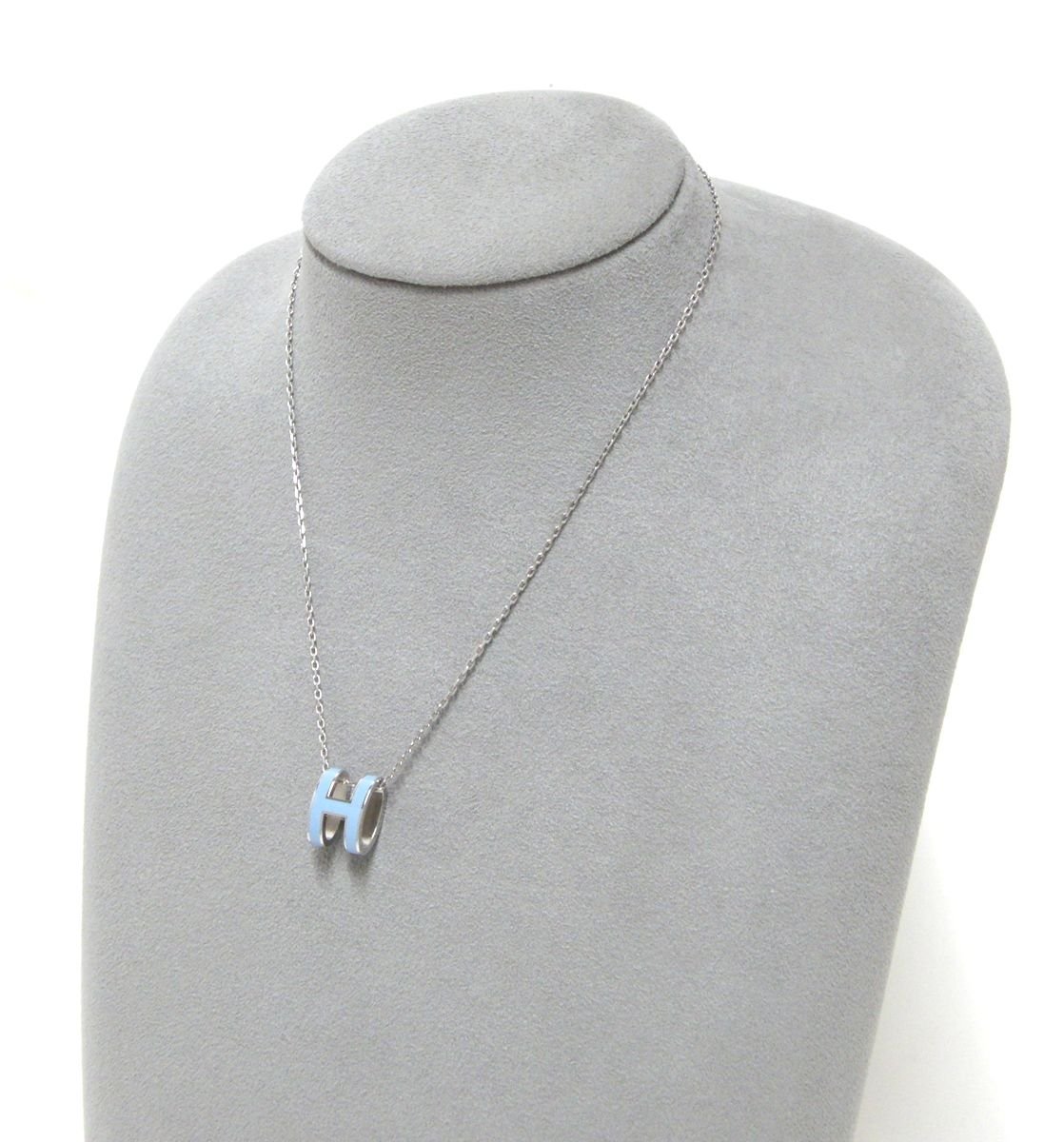 1T400□□HERMES エルメス ポップアッシュ ネックレス ブルー 1T400□□HERMES エルメス ポップアッシュ ネックレス ブルー