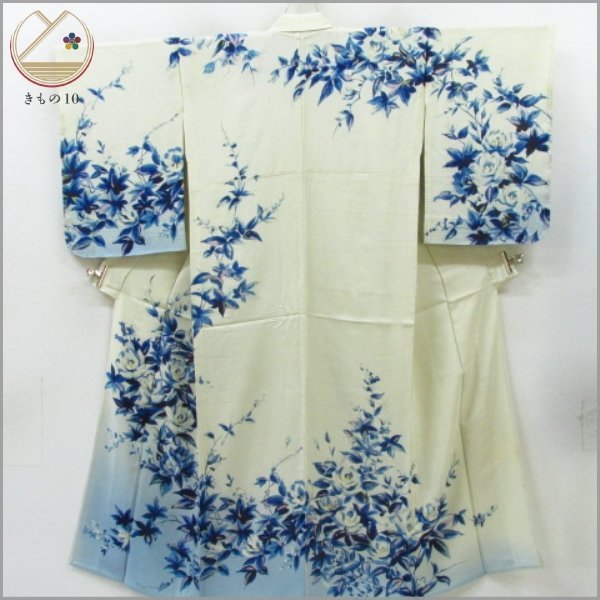  着物10 1円 絹 付下げ アンティーク 駒絽 夏物 金彩 薔薇 単衣 身丈150cm 裄64cm 同梱可(アンティーク着物)｜売買されたオークション情報、yahooの商品情報をアーカイブ公開 - オークファン アンティーク着物