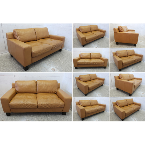 □P369□展示品□IDEE/イデー□SERIEUX SOFA/セリューソファ□総革張り