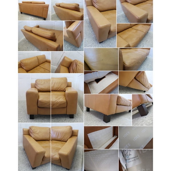 □P369□展示品□IDEE/イデー□SERIEUX SOFA/セリューソファ□総革張り