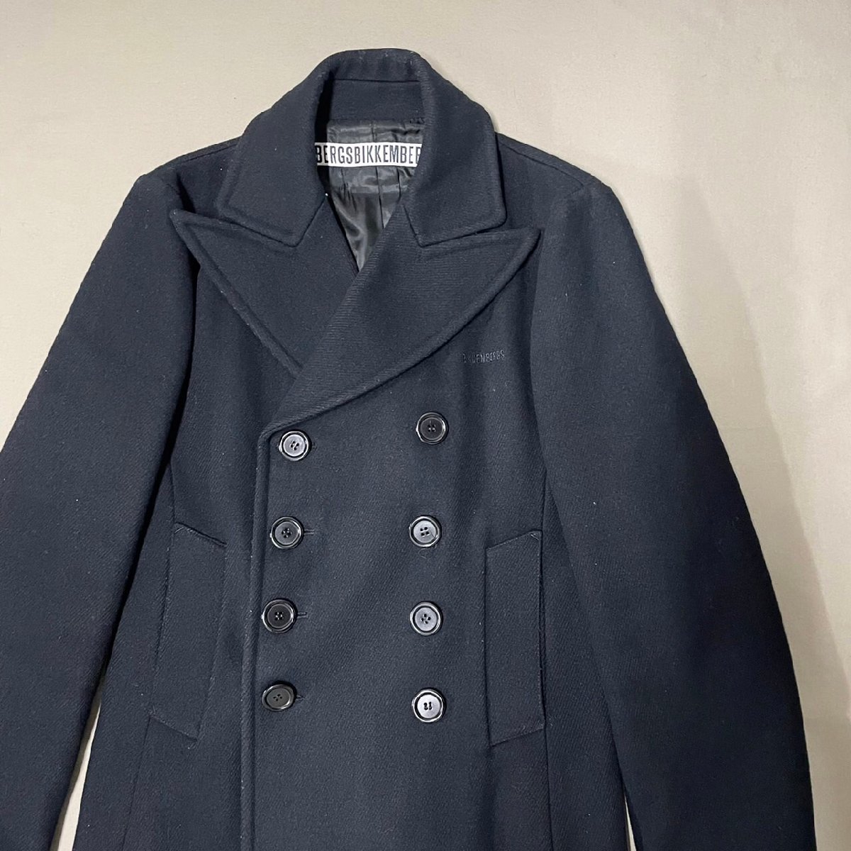 格安，低価 DIRK BIKKEMBERGS ダークビッケンバーグ ダブル ジャケット チェスターコート ブラック メンズ サイズM イタリア製 ヴィンテージ(Mサイズ)｜売買されたオークション情報、yahooの商品情報をアーカ Mサイズ