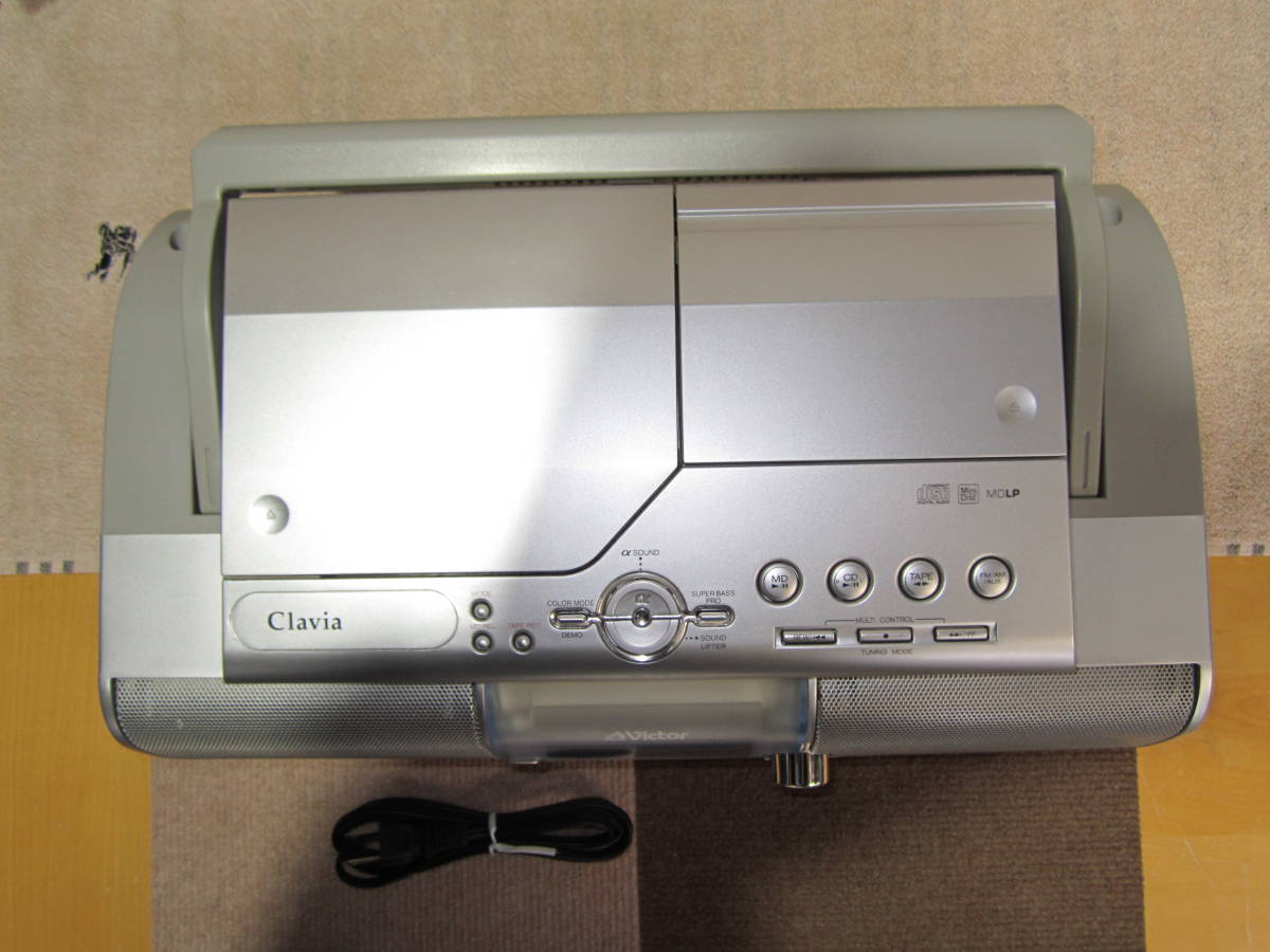 ビクターCD/MDラジカセ クラビア RC-L1MD-W2009年製 ビクターCD/MDラジカセ クラビア RC-L1MD-W2009年製